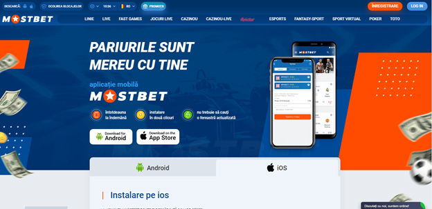 Versiunea aplicației MostBet pentru iOS